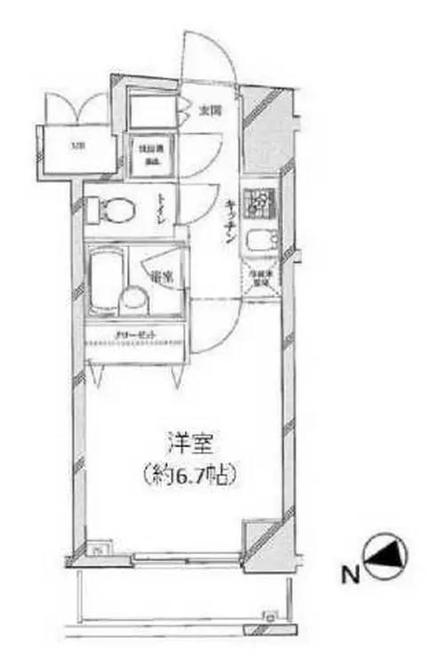 パレステュディオ文京湯島DOLCE 5階階 間取り