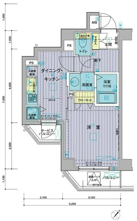 メインステージときわ台II 2階階 間取り