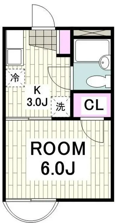 リーベマルサン B 1階階 間取り