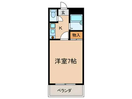 イーナ板宿(1K/5階)の間取り写真