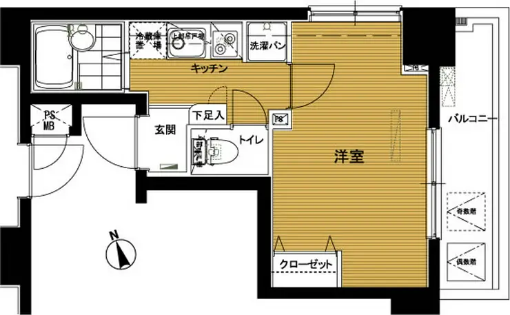 トーシンフェニックス南麻布 4階階 間取り