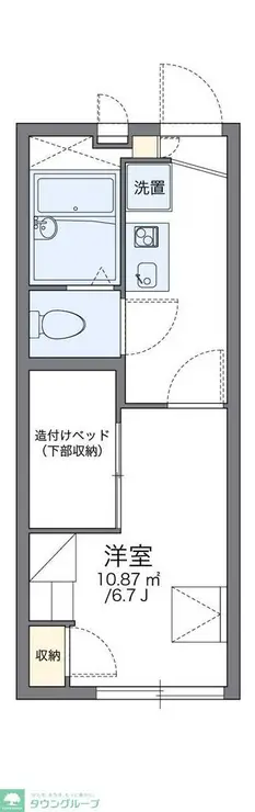 レオパレスオープンハウス21 1階階 間取り