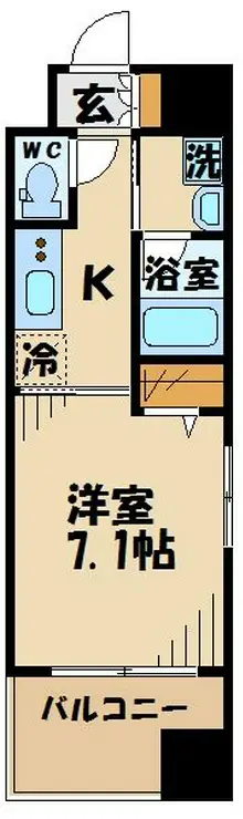 ZOOM府中 12階階 間取り