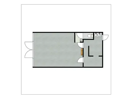 篠栗尾仲ビル(ワンルーム/1階)の間取り写真
