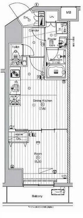 PREMIUM CUBE 代々木上原 7階階 間取り