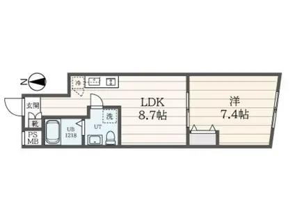 A LATO 西大井(1LDK/5階)の間取り写真
