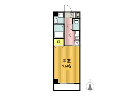 元八事壱風館(1K/1階)の間取り写真