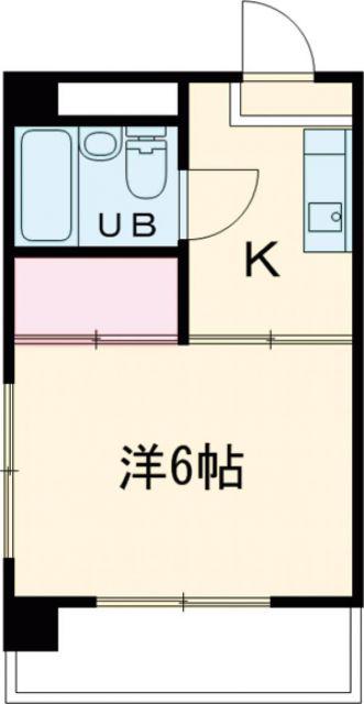 大森フラット室町(1K/3階)の間取り写真