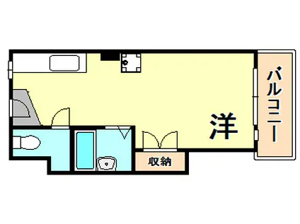 朝日マンション(ワンルーム/5階)の間取り写真