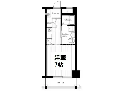 SK都島北通(1K/5階)の間取り写真
