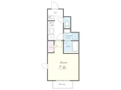 ミロワール中板橋(1K/1階)の間取り写真