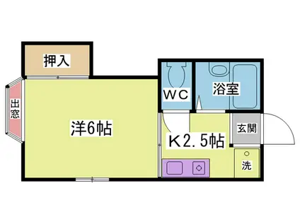 メゾン ドゥ フルール(1K/1階)の間取り写真