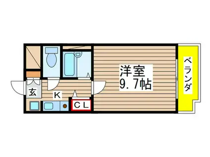 プラザ真砂(1K/7階)の間取り写真