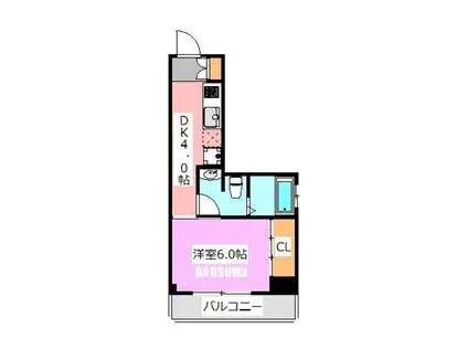 ROOMサンセットタウン(1K/3階)の間取り写真