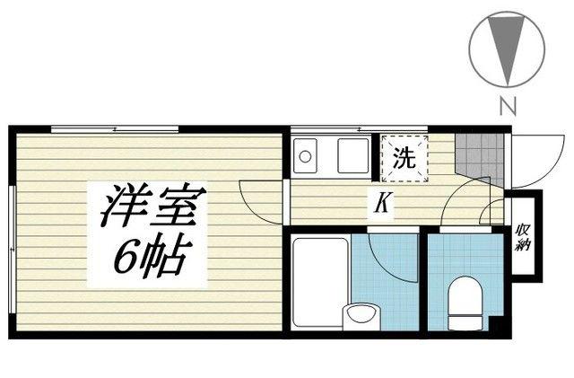 リフィナ横浜新杉田(1K/1階)の間取り写真