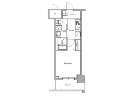 エルプレイス江坂II(1K/7階)の間取り写真