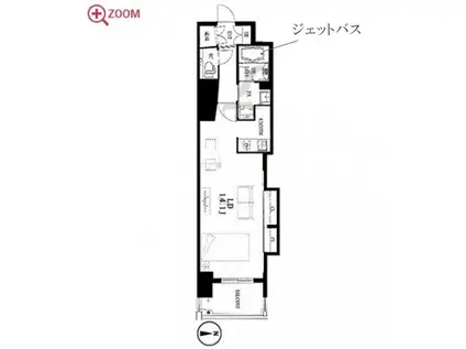 エルブ葵(ワンルーム/11階)の間取り写真