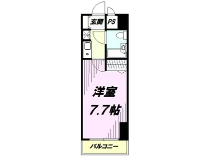 朝日八王子マンション(1K/11階)の間取り写真