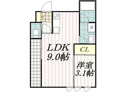 GRANTIC GRACE(1LDK/1階)の間取り写真