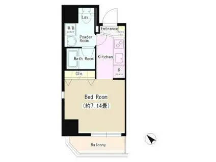 DORMOUSE TOWER(ワンルーム/6階)の間取り写真