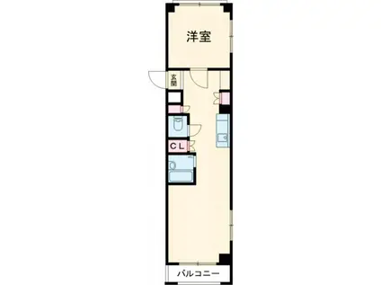 熊谷朝日第三ハイツ(1LDK/2階)の間取り写真