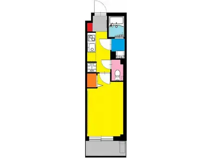 BCASA天王町(1K/3階)の間取り写真
