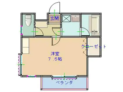 おおみやビル(ワンルーム/3階)の間取り写真