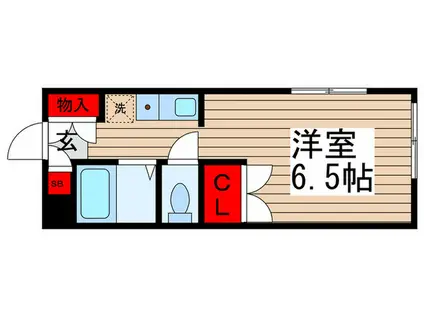 プチレジョンすみれ(ワンルーム/1階)の間取り写真