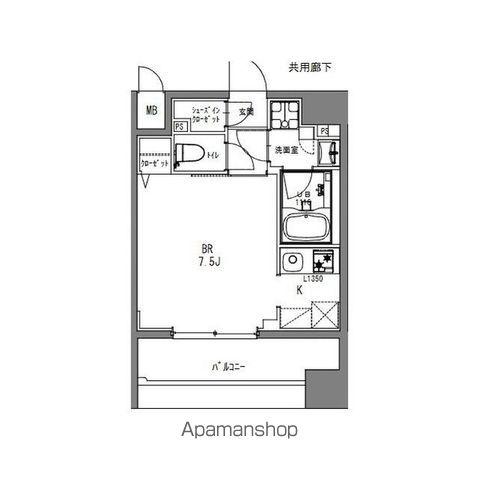 LA DOUCEUR秋葉原(ワンルーム/7階)の間取り写真
