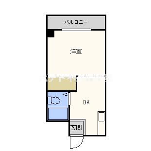 ラパンジール大国III(1K/3階)の間取り写真