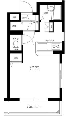 フェニックス文京千石(1K/3階)の間取り写真