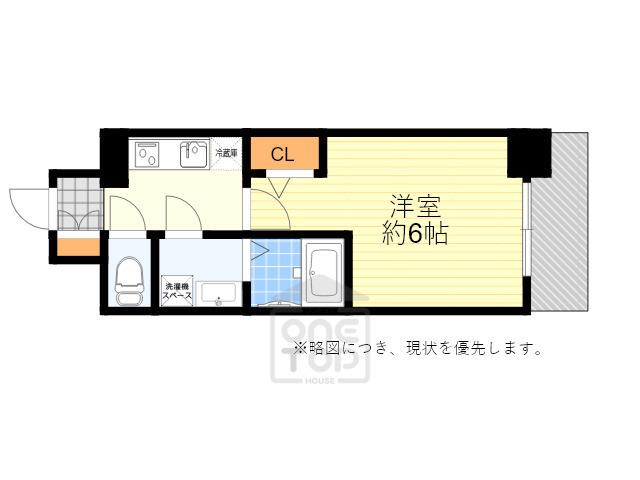 CREST TAPP 庄内(1K/7階)の間取り写真