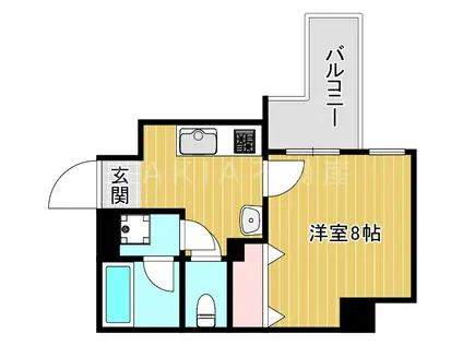 FOREST NAMBA(1K/2階)の間取り写真