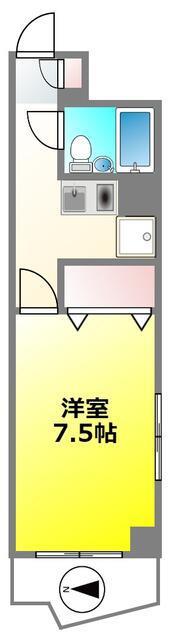 K′S SQUARE(1K/10階)の間取り写真