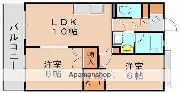 バルザックコロニー(2LDK/2階)の間取り写真