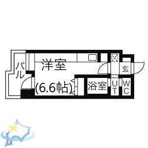 ラヴィータ410(1K/2階)の間取り写真