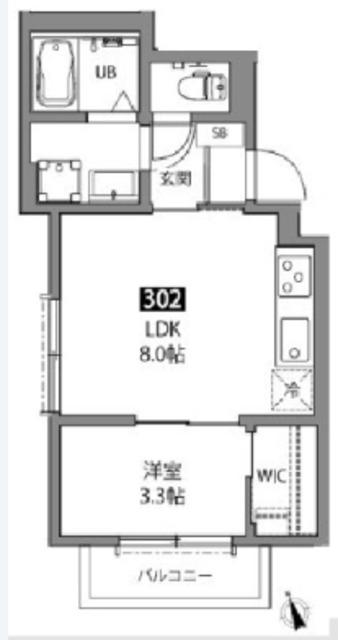 LAGOM(1LDK/3階)の間取り写真