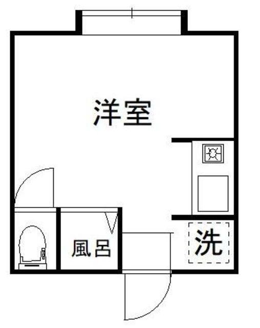 ビクタス高田馬場(ワンルーム/1階)の間取り写真