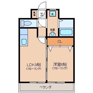 GARAGE III(1LDK/3階)の間取り写真