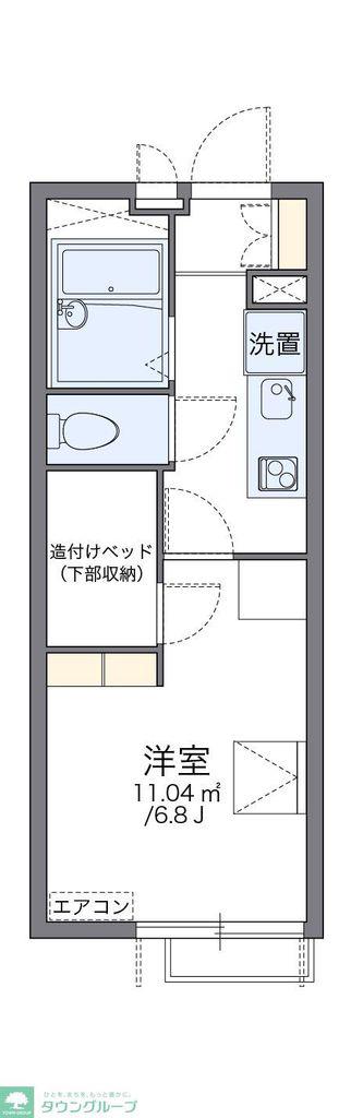レオパレスグリーン(1K/3階)の間取り写真