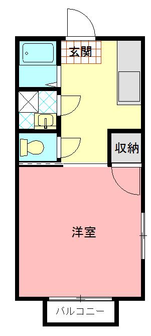 マイキャッスル(1K/3階)の間取り写真