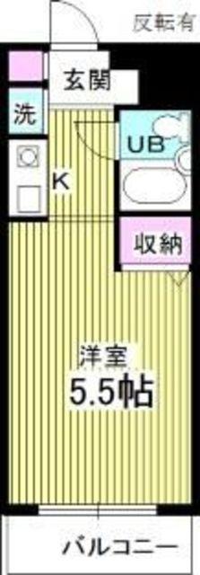 ジョイフル池袋要町(1K/3階)の間取り写真