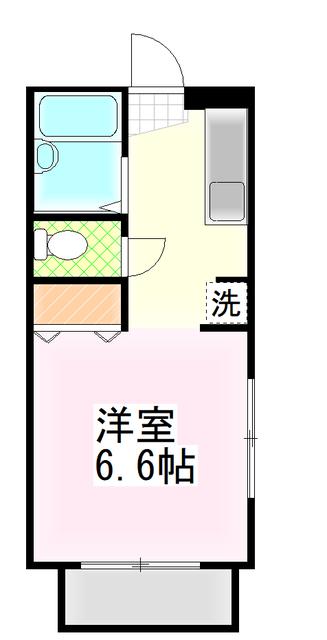 モンシャトーフジ(1K/2階)の間取り写真