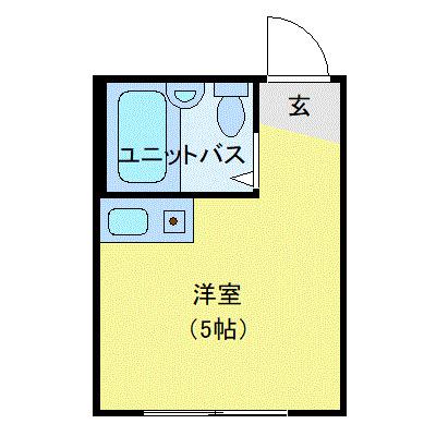 アーバンプレイス落合A棟(ワンルーム/1階)の間取り写真