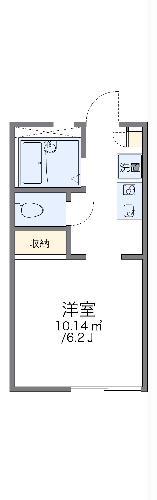 レオパレスベル池上参番館(1K/1階)の間取り写真