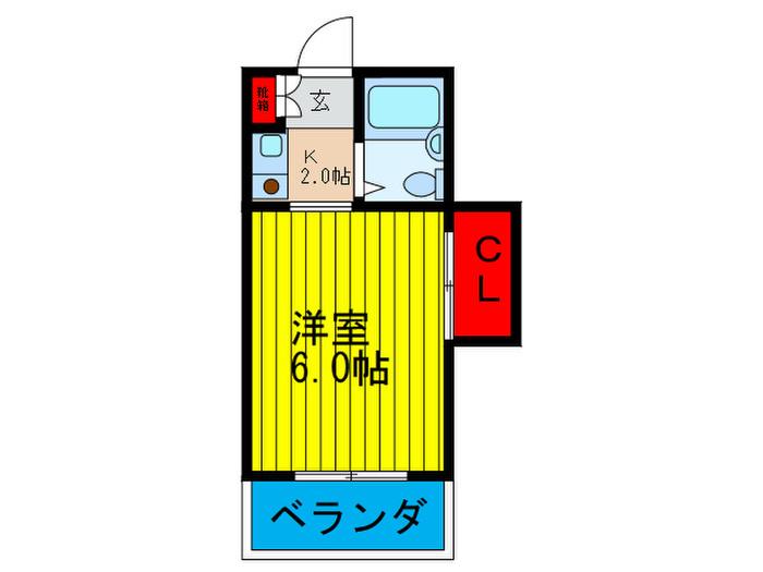れすぽわーる21(1K/3階)の間取り写真