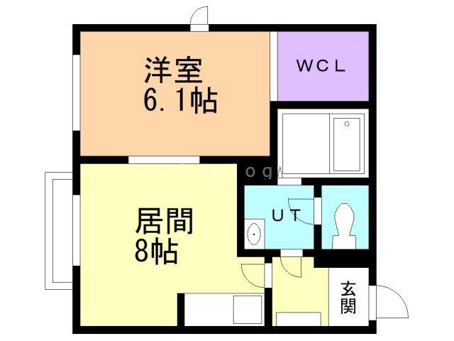 サニ-ハイツ(1LDK/2階)の間取り写真