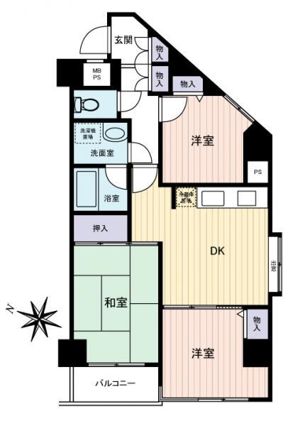 ナビオ柴又(3DK/3階)の間取り写真