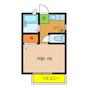 サンライフ常盤(1K/1階)の間取り写真