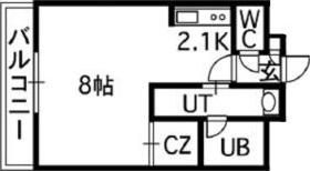 セントポーリア七番館(1K/3階)の間取り写真